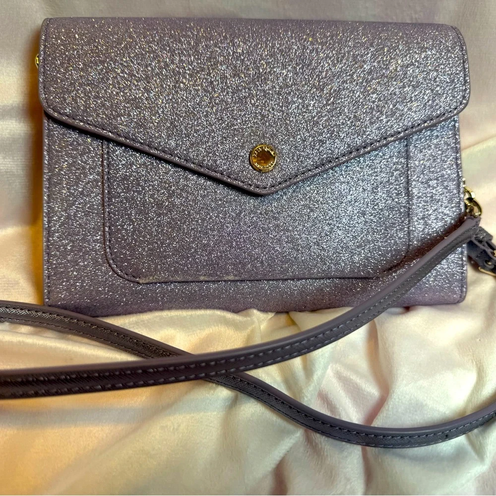 Kate Spade Crossbody Lilac Frost Tinsel Glitter - Picture 12 of 12